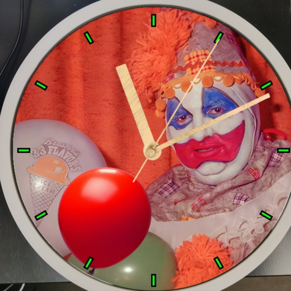 John Wayne led horror Halloween clock